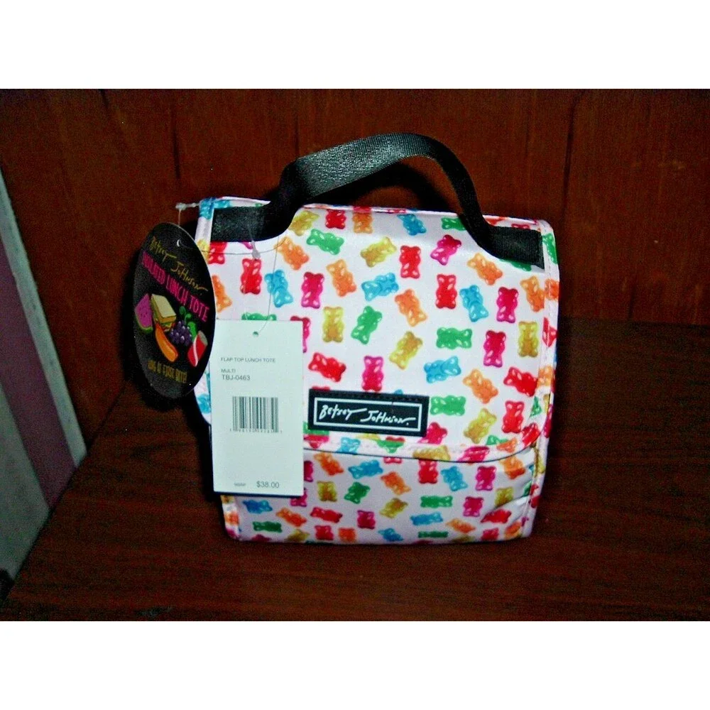 Betsey Johnson Insulated Lunch Box Tote Gummy Bears Theme New with Tags